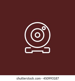 webcam line icon