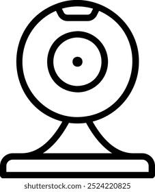 webcam line icon illustration vector