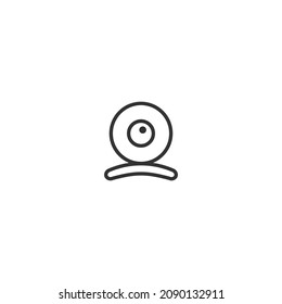 webcam line icon, outline vector sign, pixel perfect icon