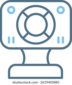 Webcam Line Two Colour Icon