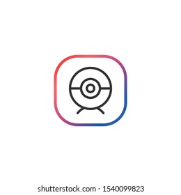 Webcam  - Line Vector Icon