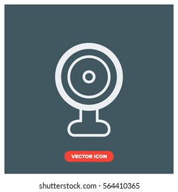webcam line vector icon