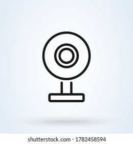 Webcam line. vector Simple modern icon design illustration.