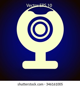 Webcam mini vector icon