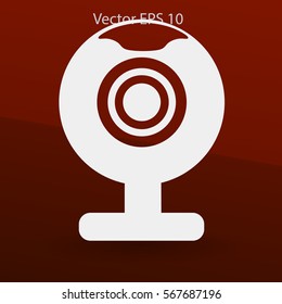 Webcam mini vector icon