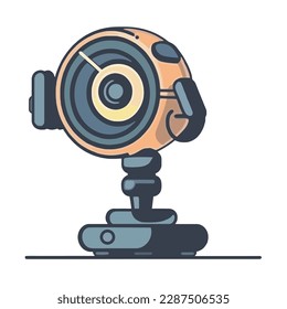 webcam modern technology icon isolated