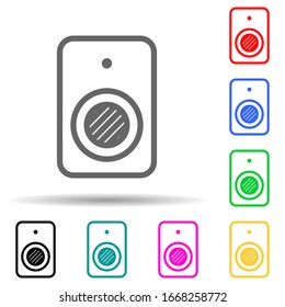 Webcam multi color style icon. Simple thin line, outline vector of web icons for ui and ux, website or mobile application