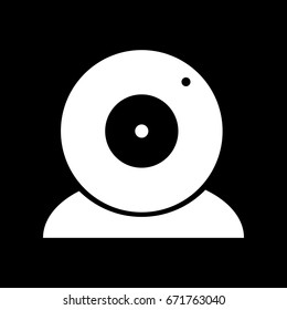 Webcam outline icon