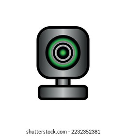 Webcam sign icon on white background.