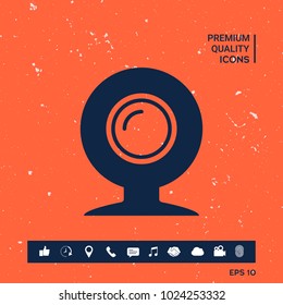 Webcam symbol icon