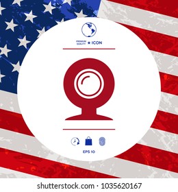 Webcam symbol icon