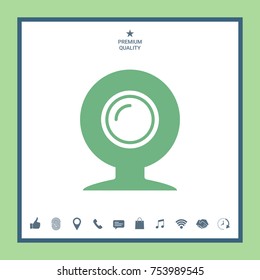 Webcam symbol icon