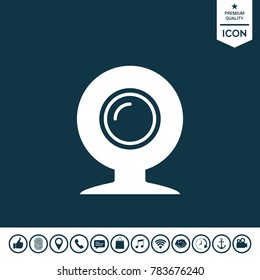 Webcam symbol icon