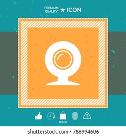 Webcam symbol icon