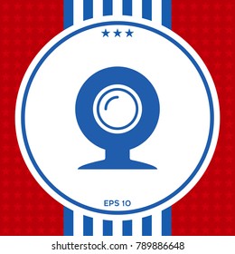 Webcam symbol icon