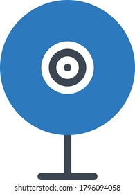 webcam vector glyph color icon 