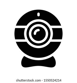 webcam vector glyph colour icon