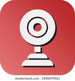 Webcam Vector Glyph Gradient Background Icon For Personal And Commercial Use.
