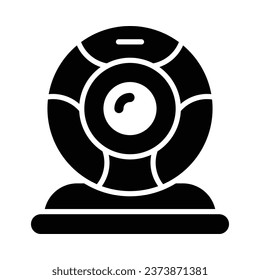 Webcam Vector Glyph Icon For Personal And Commercial Use.
