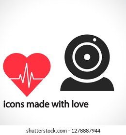 Webcam  vector icon