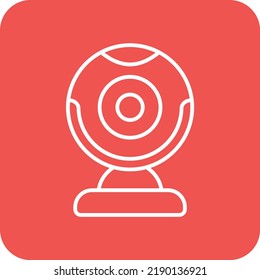Icono de vector de cámara web. Se puede usar para imprimir, móviles y aplicaciones web.