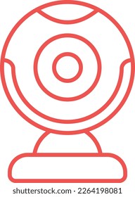 Icono de vector de cámara web. Se puede usar para imprimir, móviles y aplicaciones web.