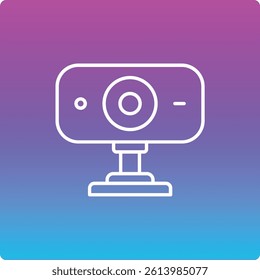 Webcam vector icon. Can be used for printing, mobile and web applications.