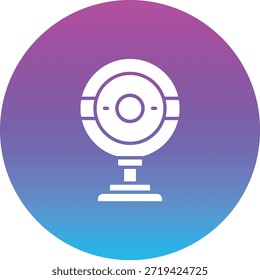 Icono de Vector de la cámara web. Se puede utilizar para aplicaciones de impresión, móviles y de Web.