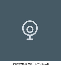 Webcam vector icon. Webcam concept stroke symbol design. Thin graphic elements vector illustration, outline pattern for your web site design, logo, UI. EPS 10.