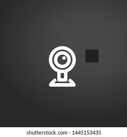 Webcam vector icon. Webcam concept stroke symbol design. Thin graphic elements vector illustration, outline pattern for your web site design, logo, UI. EPS 10.