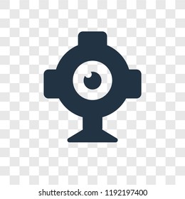 Webcam vector icon isolated on transparent background, Webcam transparency logo concept