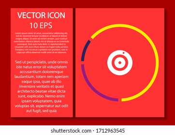 Webcam vector icon , lorem ipsum Flat design