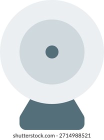 Icono de Vector Video de cámara web en estilo moderno, dispositivo de comunicación en línea e ilustración de tecnología de captura digital. Icono plano