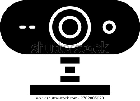 Webcam Vector Icon for Online Communication