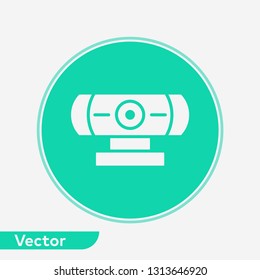 Webcam vector icon sign symbol