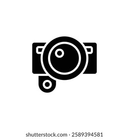 webcam vector icon solid style. perfect use for logo, presentation, website, and more. modern icon design glyph style