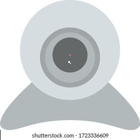 diseño plano de ilustración de vector webcam