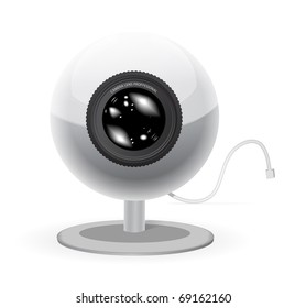 Webcam vector illustration isolated on white background