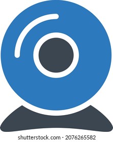 ilustración de webcam Vector en un fondo transparente. Símbolos de calidad premium. Icono vectorial de trazo para el concepto y diseño gráfico.