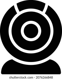 webcam Vector illustration on a transparent background. Premium quality symbols. Stroke vector icon for concept and graphic design.