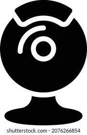 webcam Vector illustration on a transparent background. Premium quality symbols. Stroke vector icon for concept and graphic design.