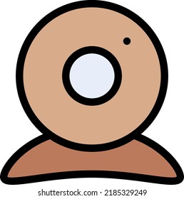 webcam Vector illustration on a transparent background.Premium quality symmbols.Stroke vector icons for concept and graphic design.