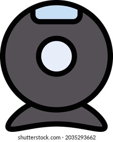 Webcam-Vektorgrafik-Farbsymbol