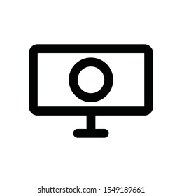 webcam vector line icon design