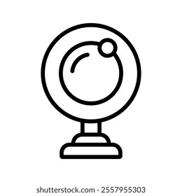 webcam Vector Lineal Icon on white background.