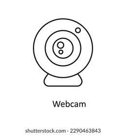 Webcam Vector    outline Icons. Simple stock illustration stock