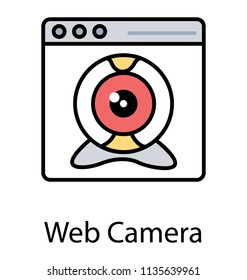 
A webcam for video chatting concept
