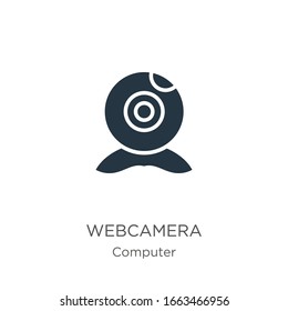 Webcamera icon vector. Trendy flat webcamera icon from computer collection isolated on white background. Vector illustration can be used for web and mobile graphic design, logo, eps10