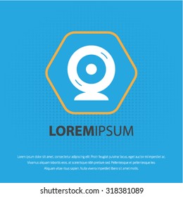 Webcamera vector icon for web and mobile
