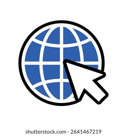 Webcite icon. Blck vector illustration.